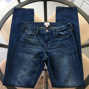 J Crew Selvedge Matchstick Denim Jeans TALL
